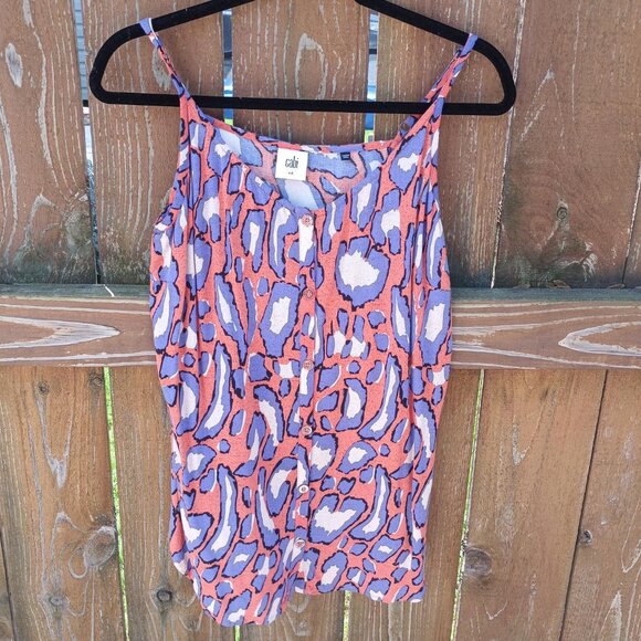 Cabi #5040 Isla Animal Print Cami Tank Top Sz. M - Picture 1 of 3